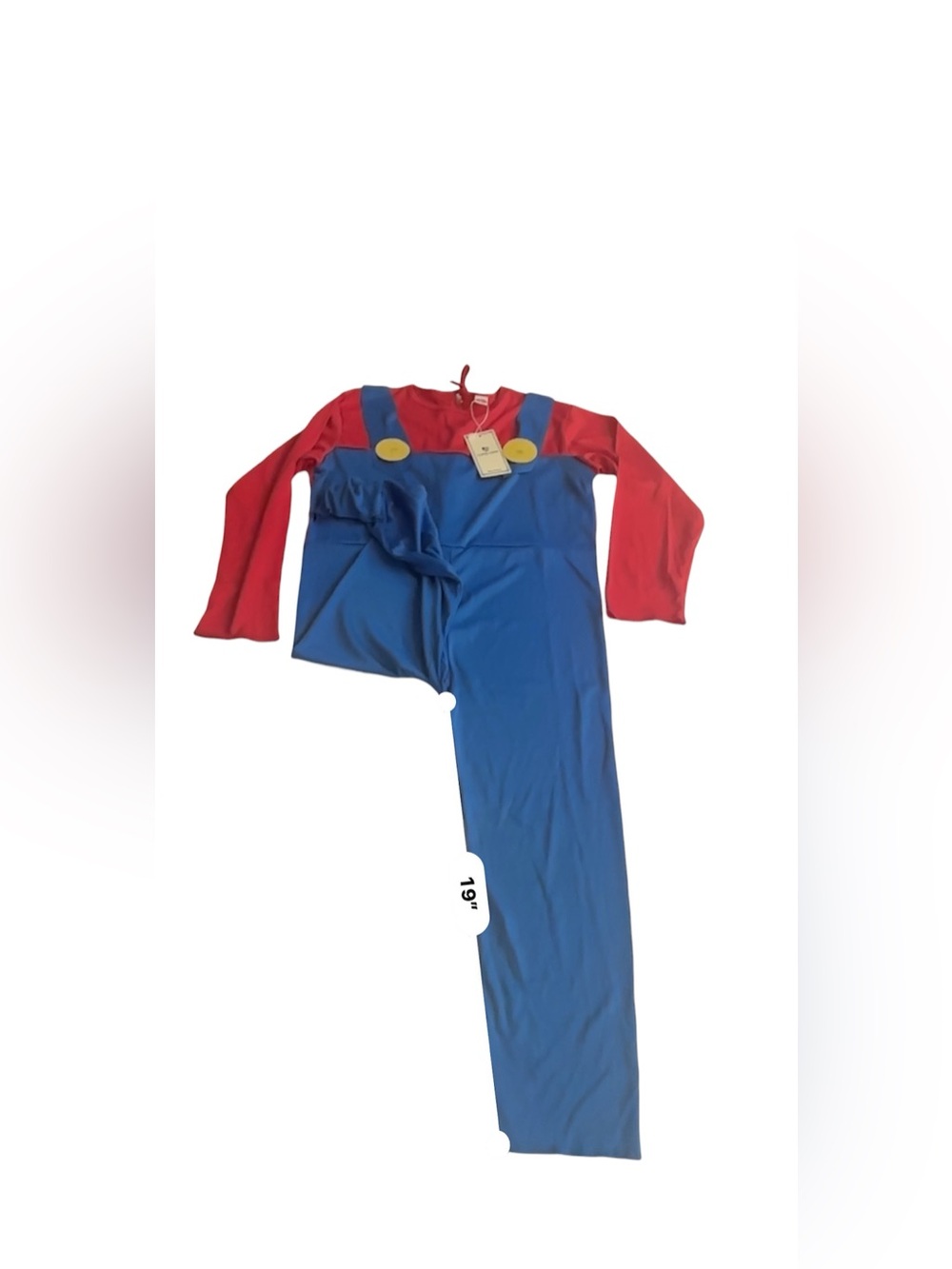 Mario Kids Plumber Superhero Cosplay Costume Set in Red and Blue Boys L (10) - Picture 12 of 15